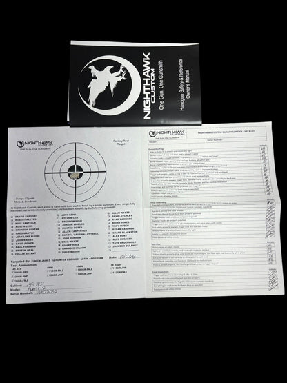 NIGHTHAWK CUSTOM AGENT 2 COMM .45ACP BURNT BRONZE