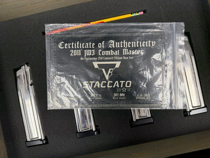 TARAN TACTICAL STACCATO JW3 COMBAT MASTER BOX SET LIMITED EDITION JOHN WICK PISTOLS