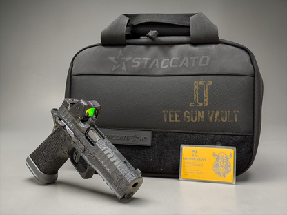 STACCATO CUSTOM P4.5 HD “VIKING” PORTED 4.5” DRAGON SCALE GRIPS RMR HD