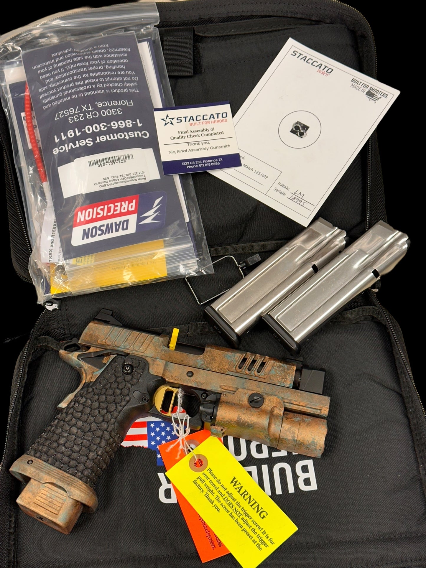 STACCATO CUSTOM XC SUNKEN SHIP LIMITED EDITION ATLAS TRIGGER DRAGON GRIPS AND X300