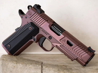 NIGHTHAWK CUSTOM AGENT 2 COMMANDER OPTIC READY RECON ROSE GOLD FINISH .45ACP PRO TECH KNIFE