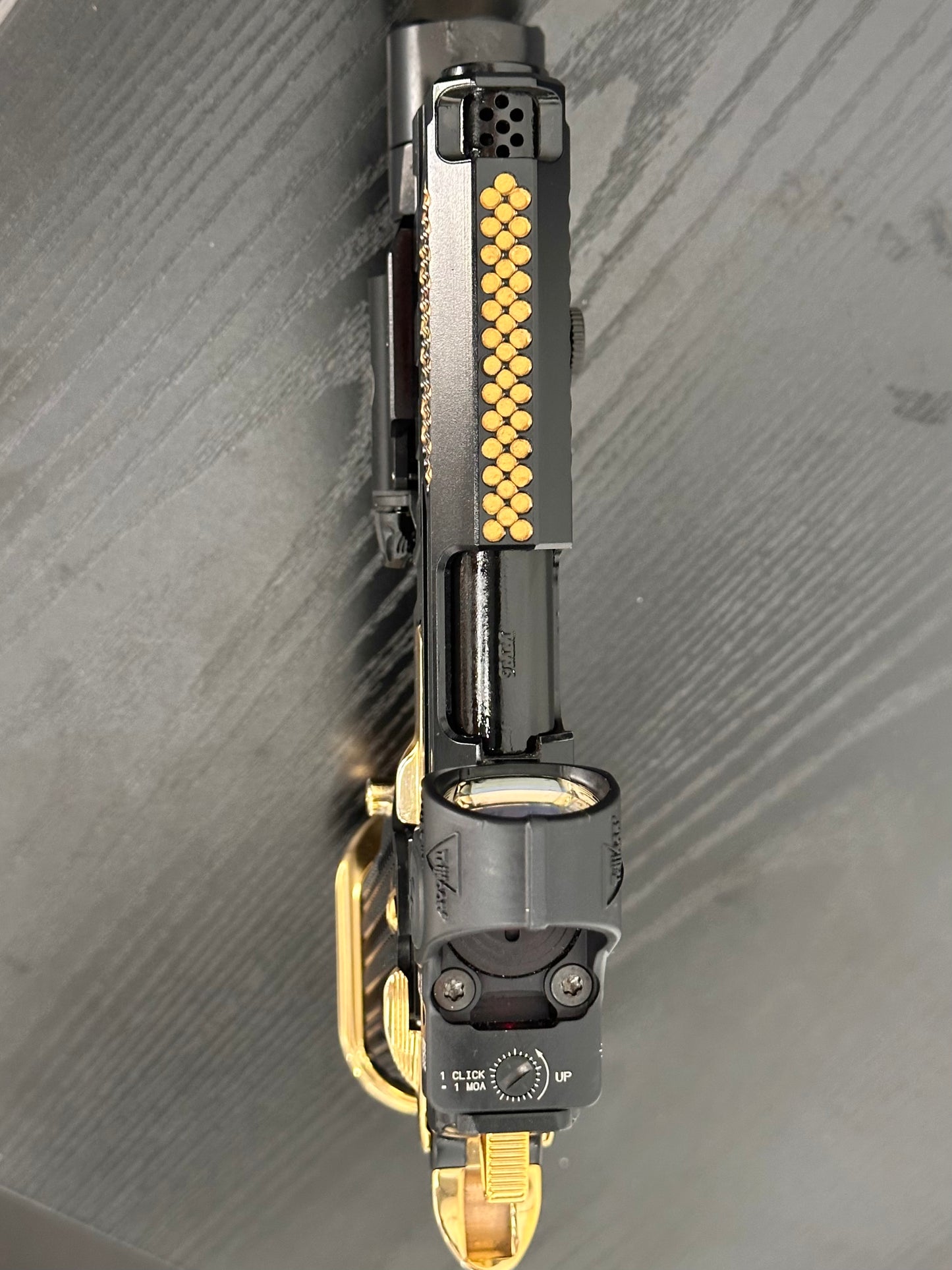 COMBAT PRECISION M5 CUSTOM 2011 PORTED WITH TRIJICON SRO & X300 9MM (Pre owned)