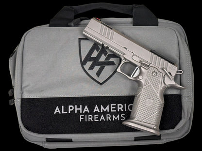 ALPHA AMERICAN WAR FIGHTER 5” GOV PORTED OPTIC READY ALUMINUM GRIPS 9MM