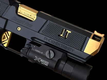 PHOENIX TRINITY DESERT PRO BLACK EDITION LIMITED TO 15 BLACK/GOLD DLC FINISH 9MM (optic & light) not included