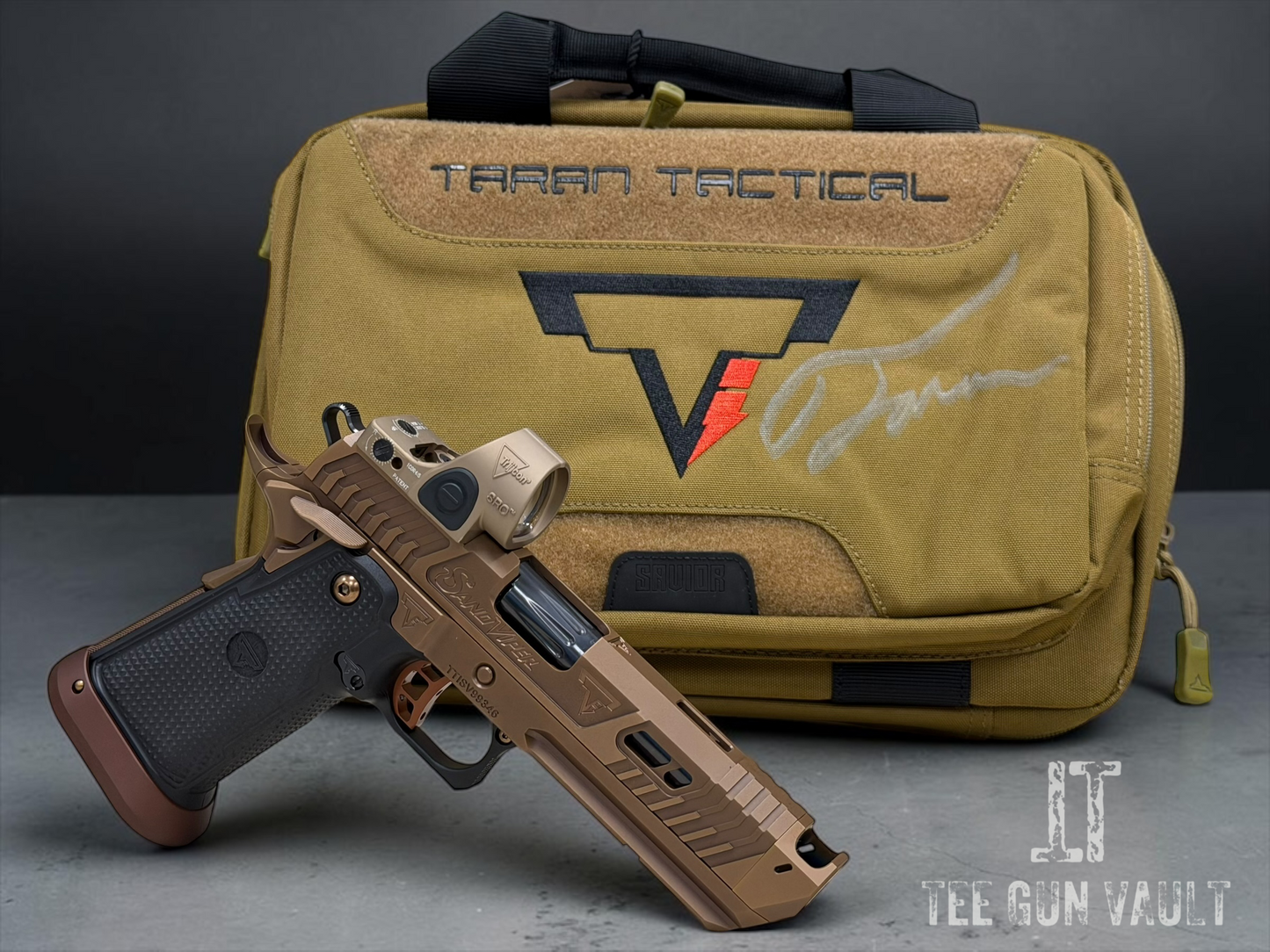 TARAN TACTICAL SAND VIPER 2011 NEW BARREL 9MM WITH TAN SRO.