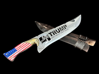 TRUMP KNIVES WITH THE EAGLE AMERICAN FLAG GRIP