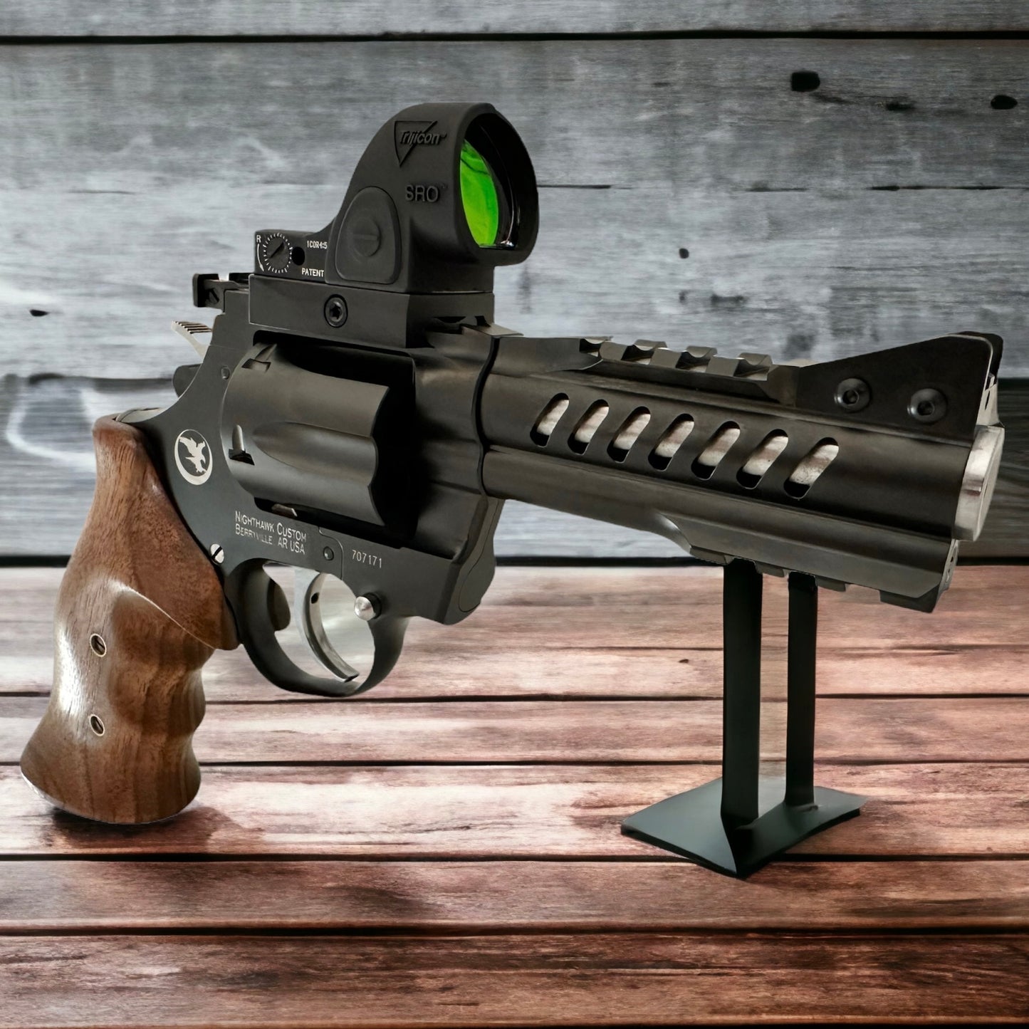 NIGHTHAWK CUSTOM KORTH RANGER 4” REVOLVER WITH PIC OPTIC PLATE (OPTIC NOT INCLUDED)