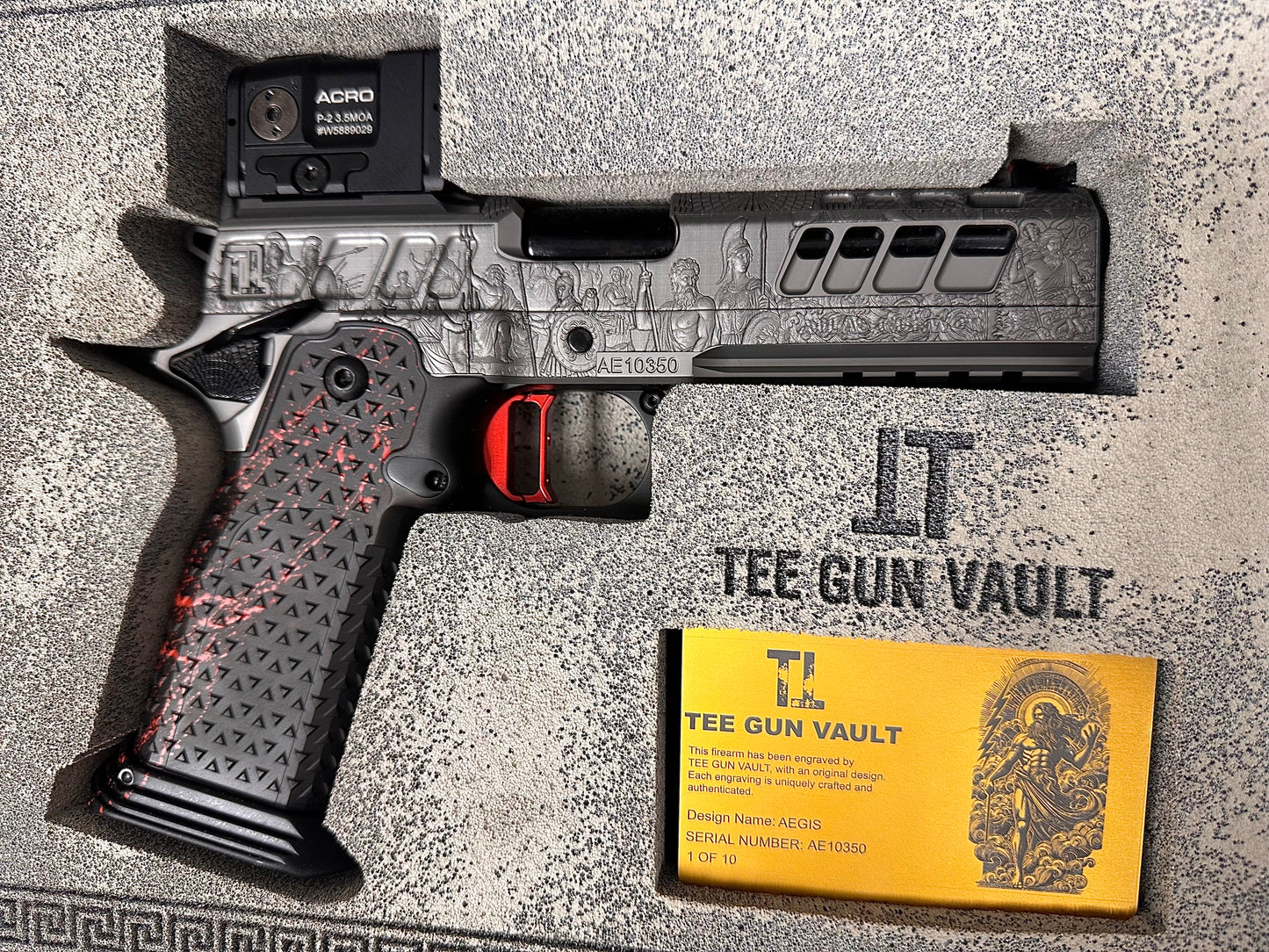 ATLAS GUNWORKS CUSTOM ATHENA “AEGIS” 1 OF 10 V PORTED MASTERPIECE V2 PERFECT ZERO