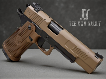 NIGHTHAWK CUSTOM ENVOY GOV 9MM 1911 DOUBLE STACK OPTIC READY WITH SANDHAWK TAN GRIPS