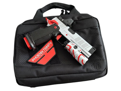 PHOENIX TRINITY H PRO CUSTOM ALUMINUM EVO GRIPS WITH TRIJICON RMR HD AND X300 9MM