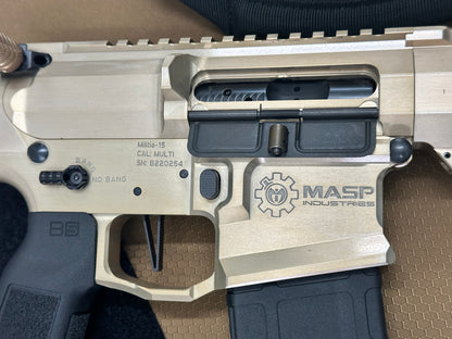 MASP INDUSTRIES MILITIA 15 ALPHA-V2 556 GOLD RIFLE