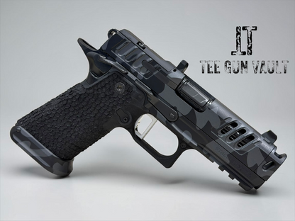 STACCATO CUSTOM HD P4X BLACK MULTI CAM 4” COMP’D BARREL STEEL FRAME WITH EXTRAS