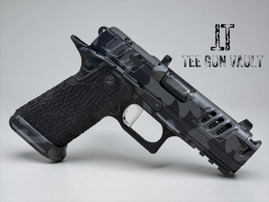 STACCATO CUSTOM HD P4X BLACK MULTI CAM 4” COMP’D BARREL STEEL FRAME WITH EXTRAS