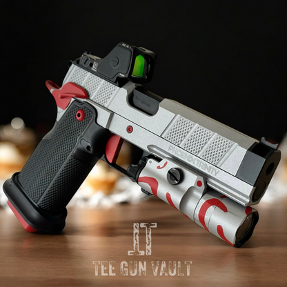 PHOENIX TRINITY H PRO CUSTOM ALUMINUM EVO GRIPS WITH TRIJICON RMR HD AND X300 9MM