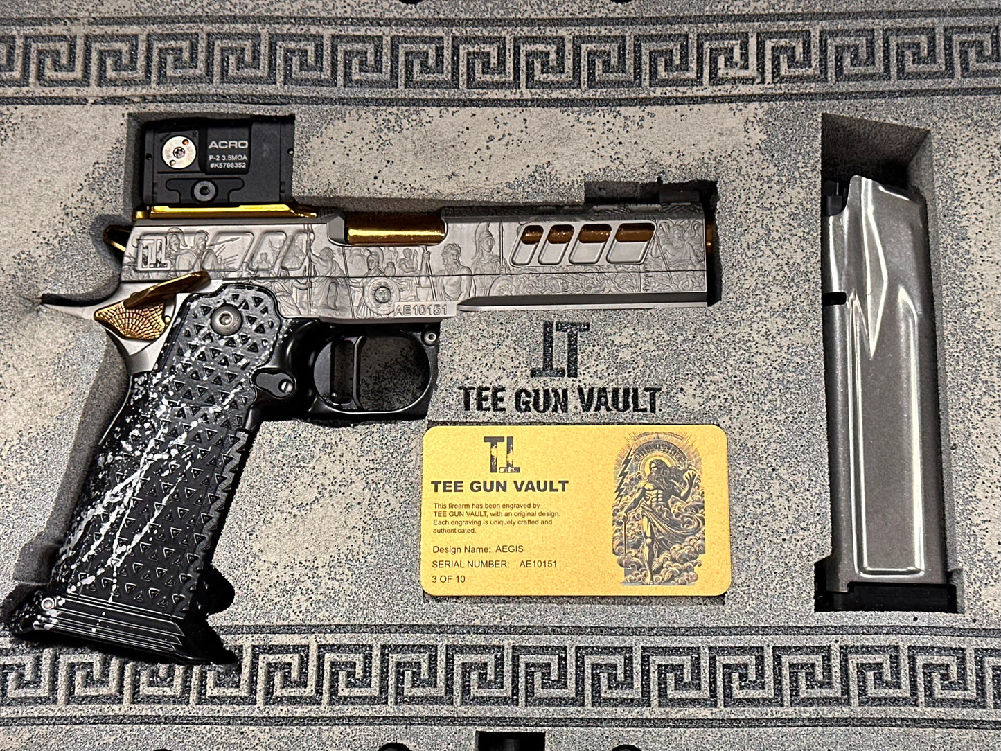 ATLAS GUNWORKS CUSTOM ATHENA “AEGIS” 1 OF 10 V PORTED MASTERPIECE V2 PERFECT ZERO