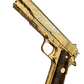 COLT CUSTOM 1911 GOVERNMENT .45 ACP FULLY ENGRAVED 24K PLATED WITH 2 GRIPS