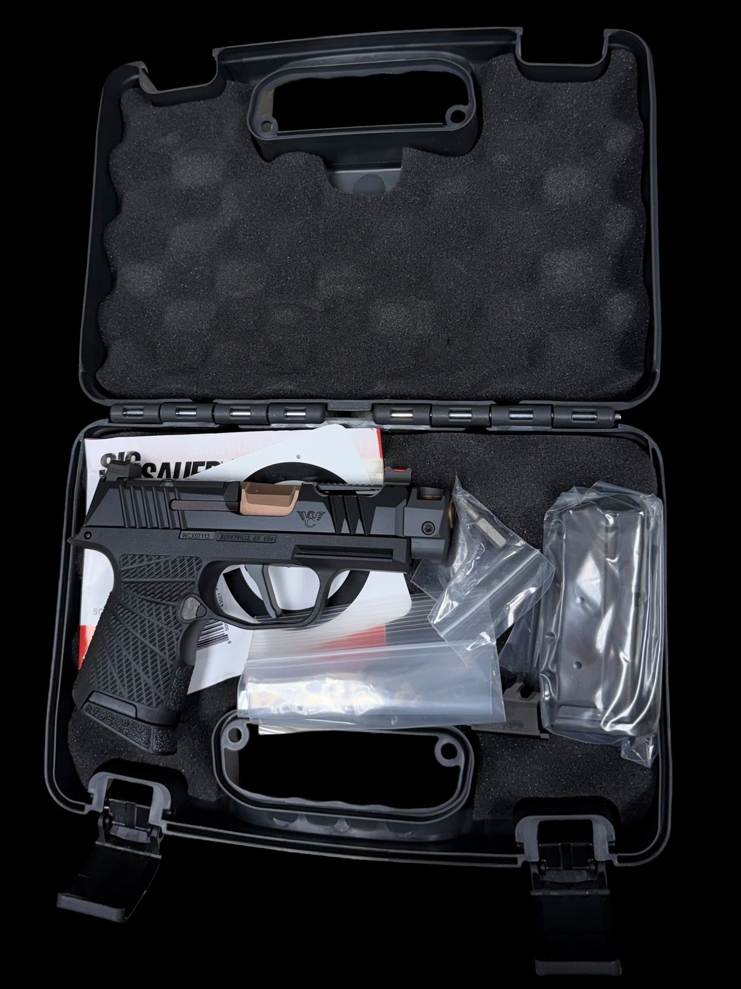 SIG SAUER P365 WILSON COMBAT 2.0  OPTIC CUT RADIAN AFTERBURNER RAMJET