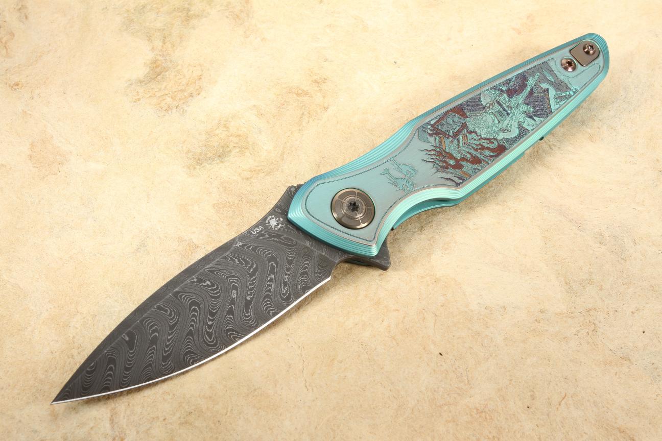 RONIN ULTIMATE 1 OF 1 GENESIS STACCATO AGENCY SIG SPARTAN 5 RINGS KNIFE SET SIGNED WITH COA