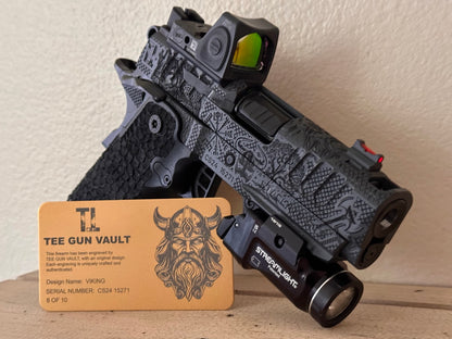 STACCATO CUSTOM CS “VIKING” PORTED 3.5” DLC BARREL WITH RMR AND TLR7 FLASHLIGHT