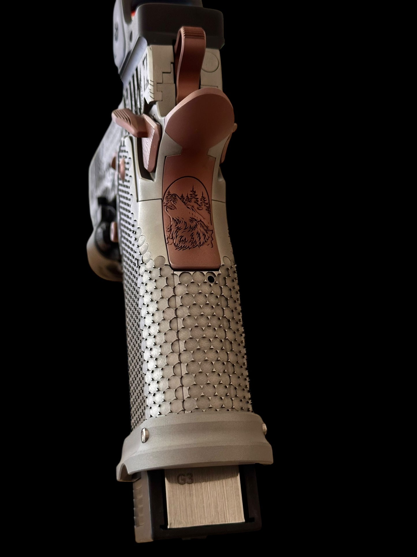 ALPHA AMERICAN “AURORA” PORTED 5” GOV ALL STEEL COLLECTOR LIMITED EDITION 20 UNITS. 9MM