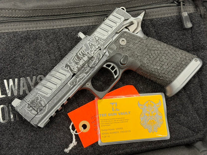 STACCATO CUSTOM P4.5 HD “VIKING” PORTED 4.5” DRAGON SCALE GRIPS (OPTIC NOT INCLUDED)