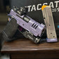 CUSTOM STACCATO CS X SERIES 3.5” PORTED BARREL “MEDUSA” ENGRAVED IN PURPLE/BLACK FINISH.