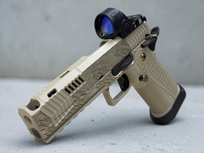DARK FORGE REAPER “FEATHERS” PORTED + COMP WITH TRIJICON SRO GREEN DOT