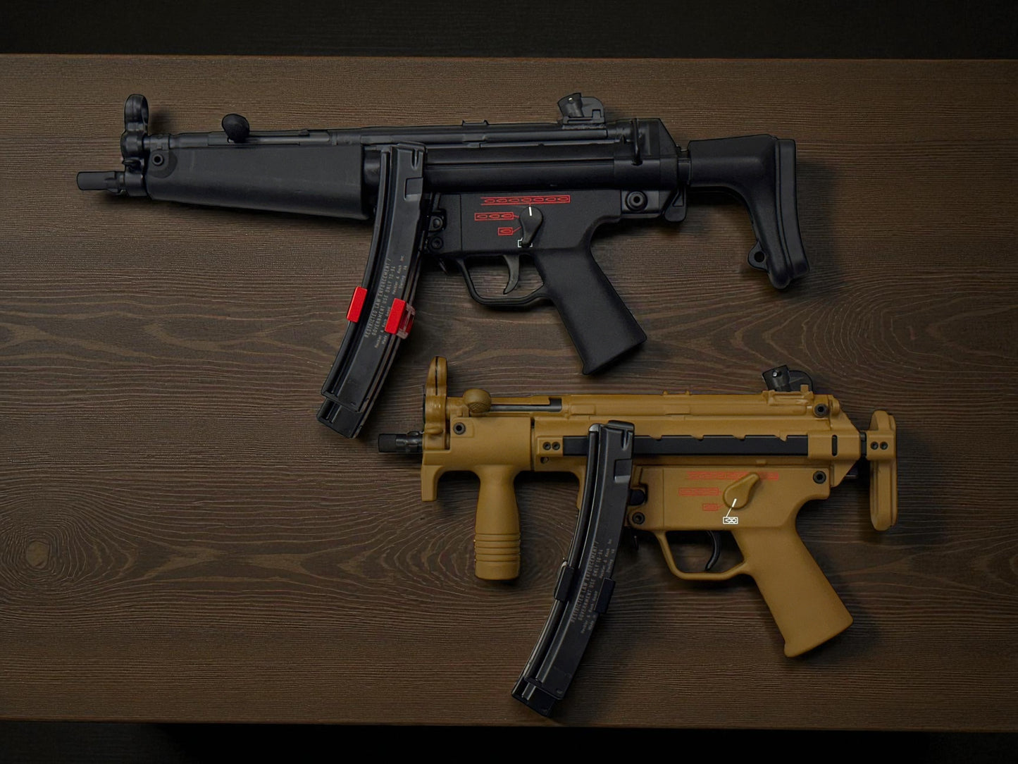 FULLY TRANSFERABLE MP5A3 S&H SEAR WITH ANOTHER MP5K RAL8000 HOST BY BAHNHOF
