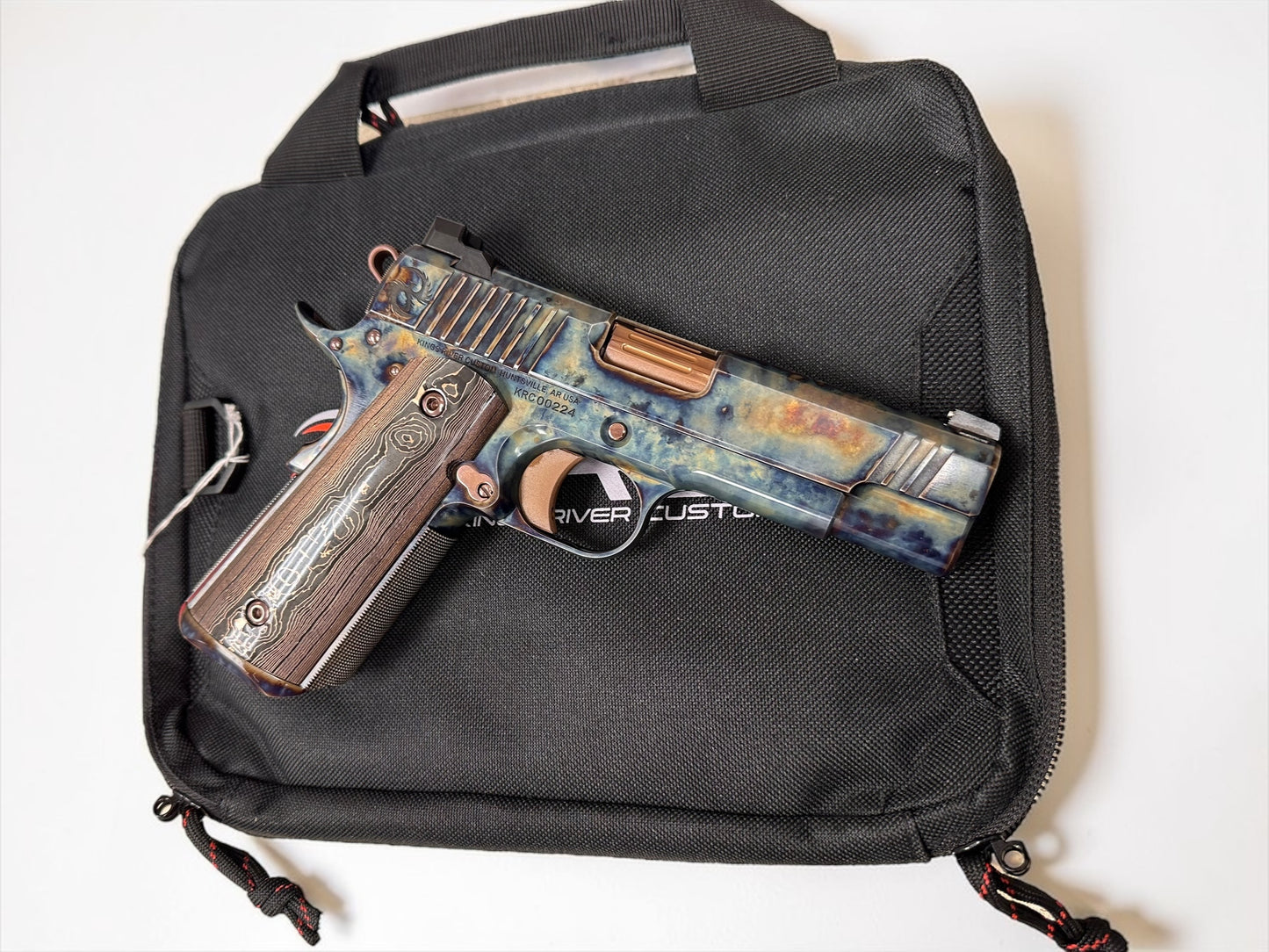 KINGS RIVER CUSTOM FCC 1911 COMMANDER FULL CASE HARDENED 9MM WITH MASTERPIECE