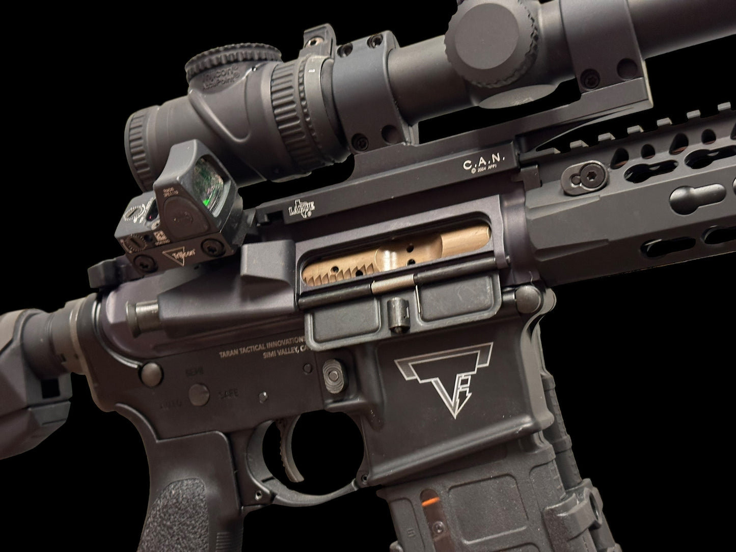 TARAN TACTICAL JW2 ULTRALIGHT RIFLE WITH TRIJICON SCOPE AND RMR MOUNTED PRE OWNED