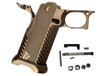 TEE GUN VAULT “T7” ALUMINUM FULL SIZE 2011 STACCATO ANODIZED GRIPS UPGRADE