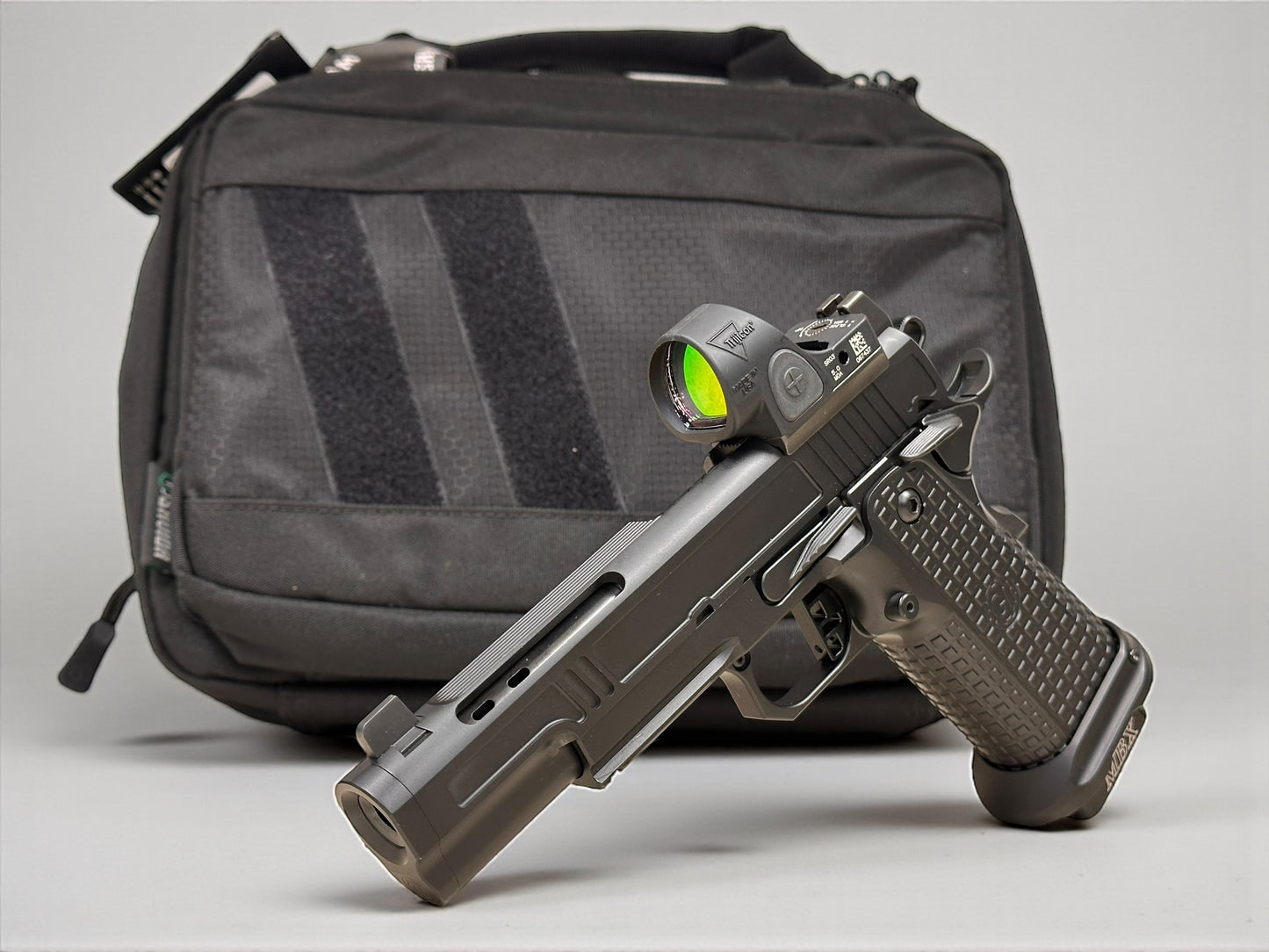 GUNCRAFTERS X2 PORTED BLACKOUT WITH TRIJICON SRO (pre owned) LIKE NEW