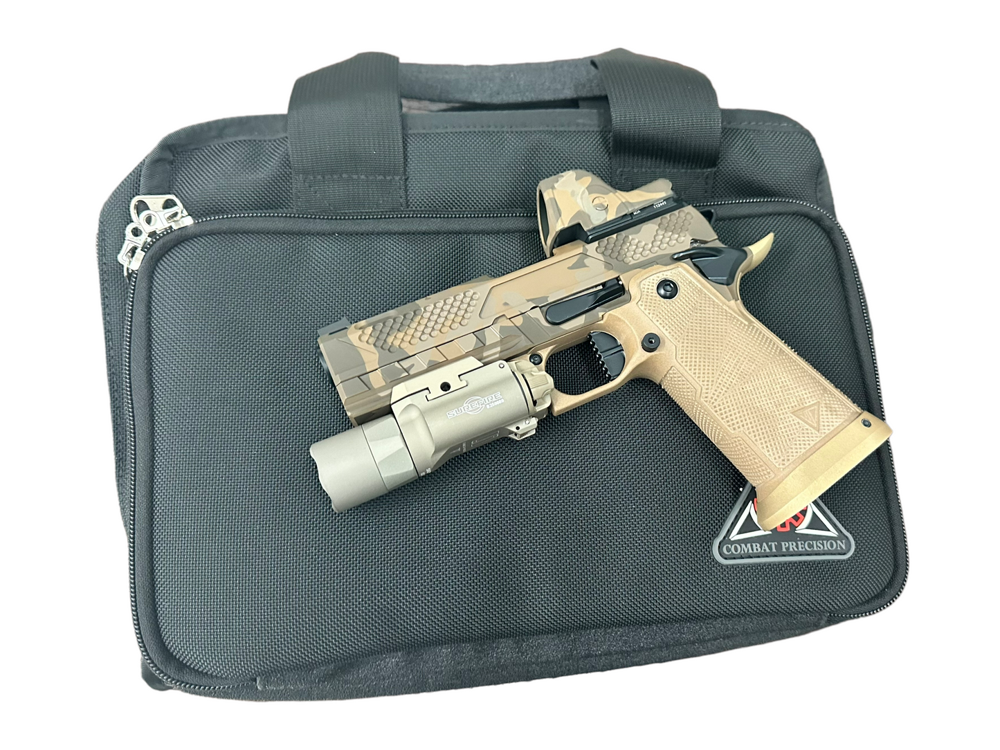 COMBAT PRECISION 2011 M5-P PORTED 9MM 4.25” 1 OF 1 CUSTOM WITH SRO AND X300