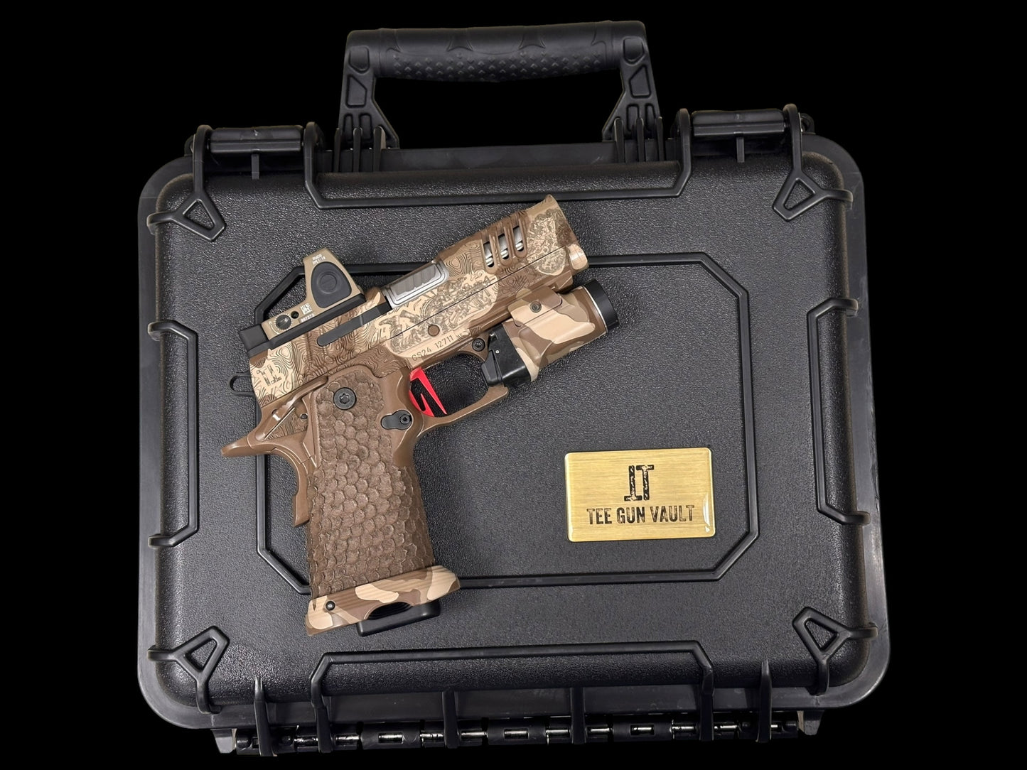 STACCATO CS “BLACK OPS” PORTED 3.5” X SERIES MULTICAM WITH TRIJICON RMR AND TLR7