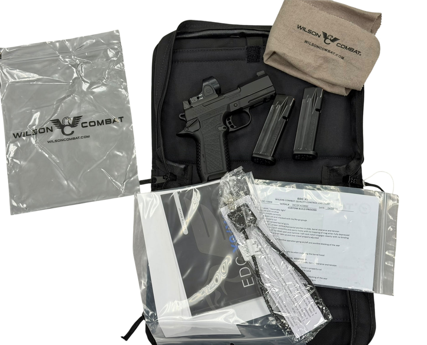 WILSON COMBAT SFX9 BLACKOUT 3.25” WITH TRIJICON SRO 15 RD 9MM