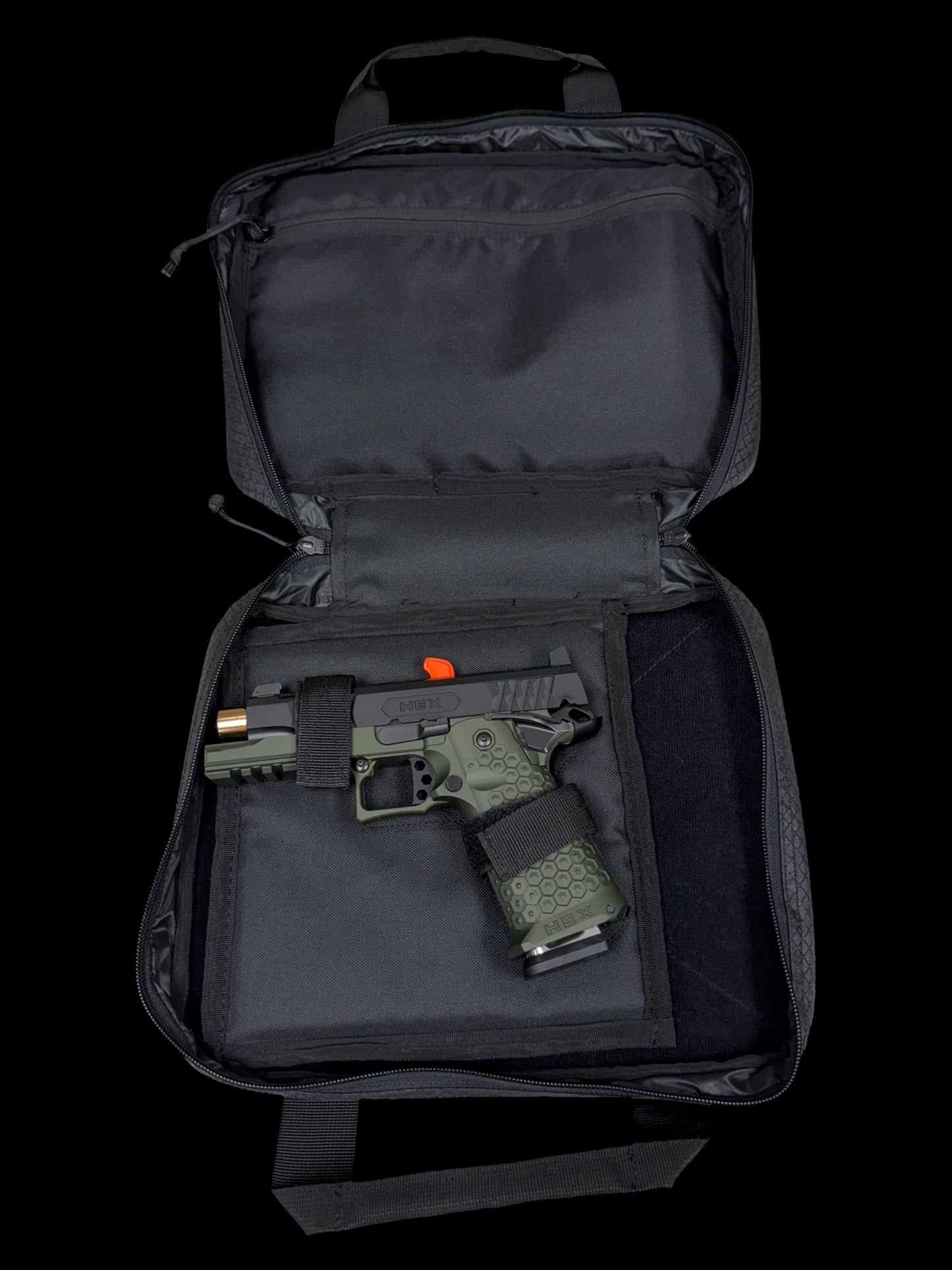 JACOB GREY HEX DUTY GREEN 4.25” PORTED ROSE GOLD BARREL 9mm