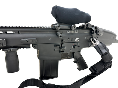 FN AMERICA SCAR 17S WITH TRIJICON ACOG & SUREFIRE. MANY UPGRADES (PRE OWNED)
