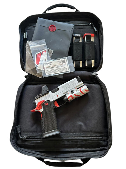 PHOENIX TRINITY H PRO CUSTOM ALUMINUM EVO GRIPS WITH TRIJICON RMR HD AND X300 9MM