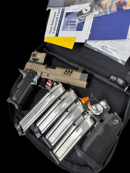 STACCATO XC CUSTOM FDE FINISH WITH T7 ALUMINUM GRIPS ATLAS TRIGGER AND ACRO P2