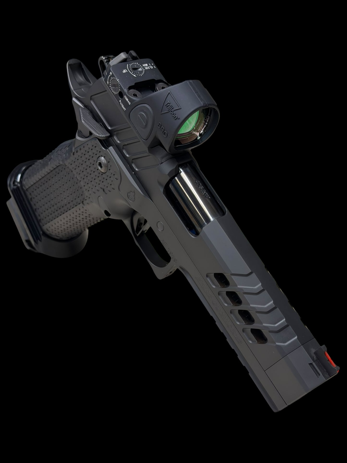 ATLAS GUNWORKS ARTEMIS V2 WITH TRIJICON SRO IN 40 S&W UNFIRED