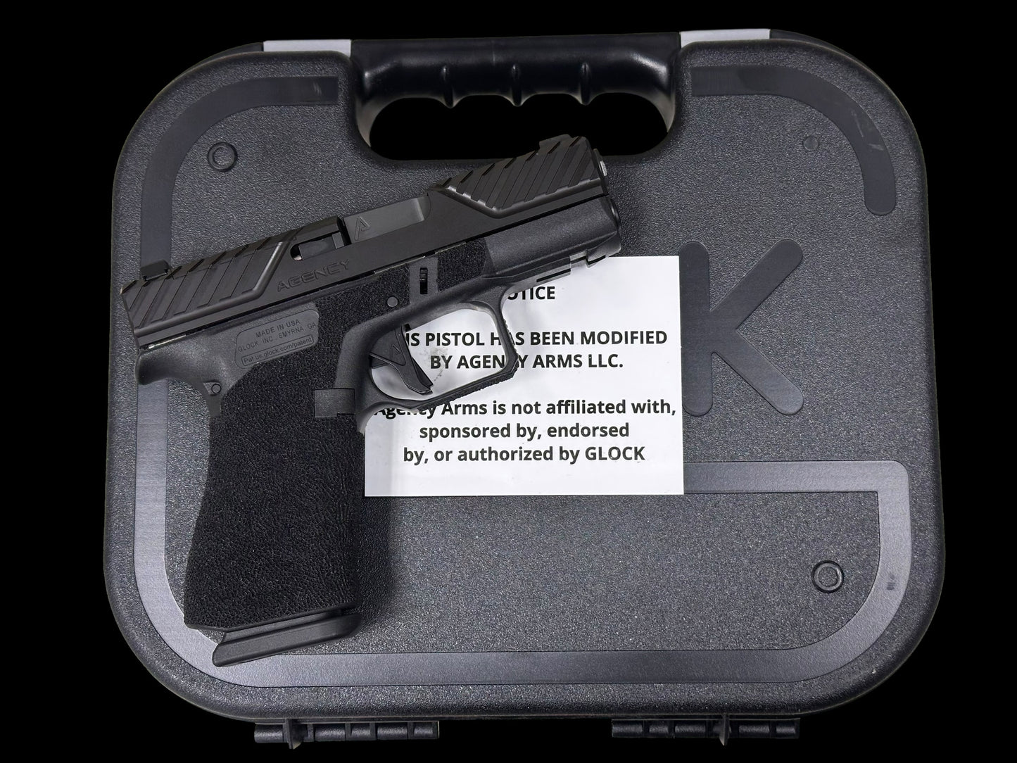 AGENCY ARMS GLOCK G43x S1 9mm optic ready
