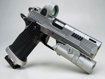 DARK FORGE CUSTOM WRAITH PORTED 4.6” BRUSHED CHROME WITH MATCHING SILVER SRO & X300