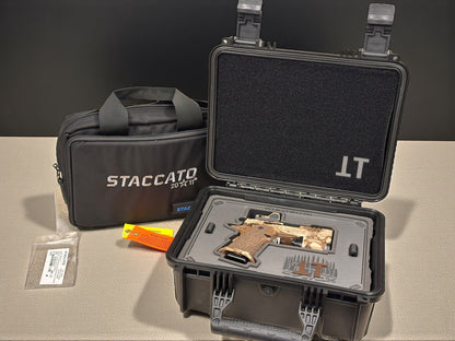 STACCATO CUSTOM CS X SERIES “BLACK OPS” EDITION CHUNK SINGLE PORTED WITH EDGE TRIGGER, RMR AND DRAGON GRIPS