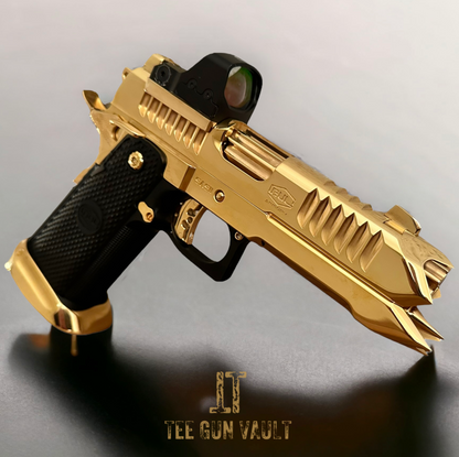 BUL ARMORY SAS II SPIKE CUSTOM 1 OF 1; 24K GOLD PLATED HIGH POLISHED 9MM