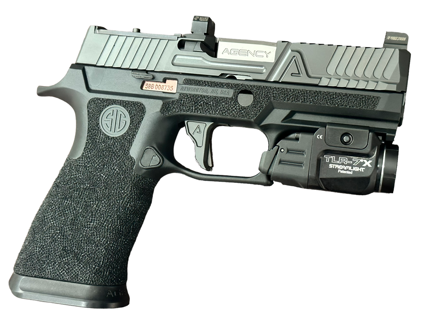 SIG SAUER P320 AGENCY ARMS FULL BUILD 9MM OPTIC READY WITH TLR LIGHT