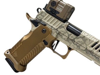 STACCATO CUSTOM XC “STONE FORGE” EDITION WITH EDGE TRIGGER AND T7 ALUMINUM GRIPS & ACRO P2