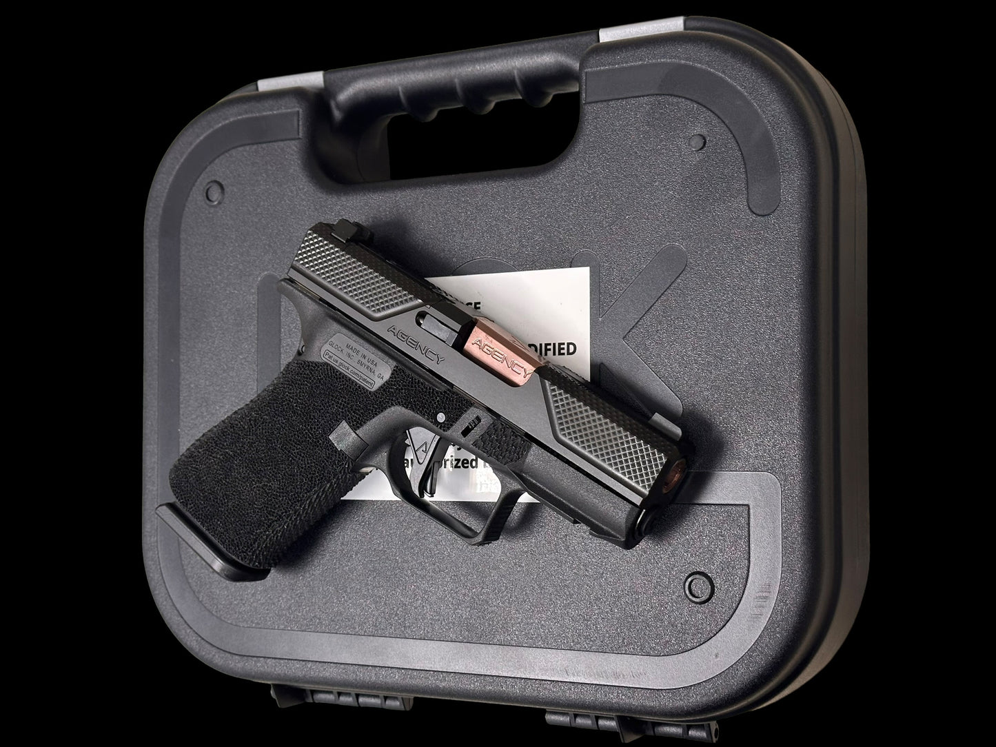AGENCY ARMS GLOCK G43X S2 OPTIC READY 9MM PERFECT CARRY