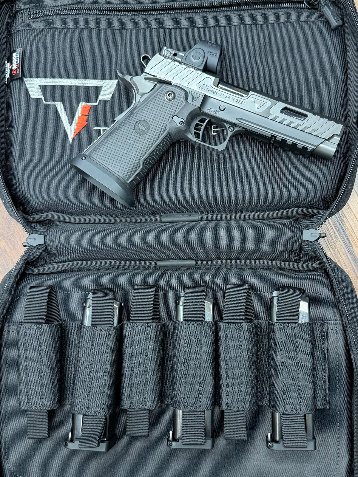 TARAN TACTICAL COMBAT MASTER 5” BLACKOUT LIMITED EDITION WITH TRIJICON SRO