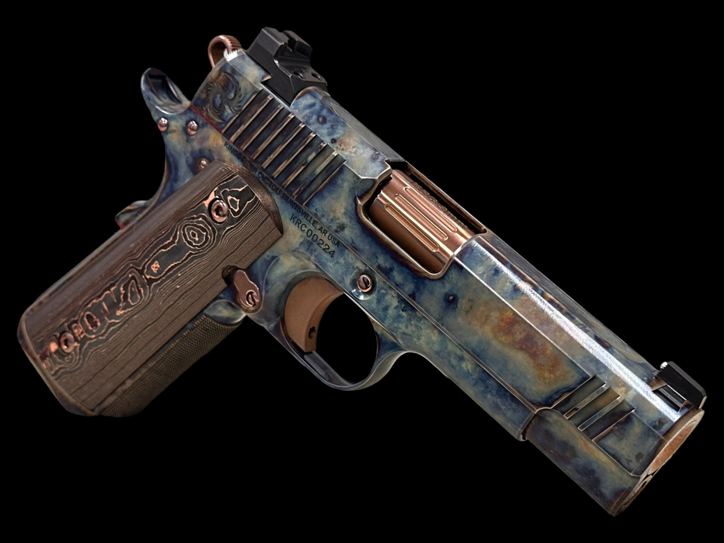 KINGS RIVER CUSTOM FCC 1911 COMMANDER FULL CASE HARDENED 9MM WITH MASTERPIECE