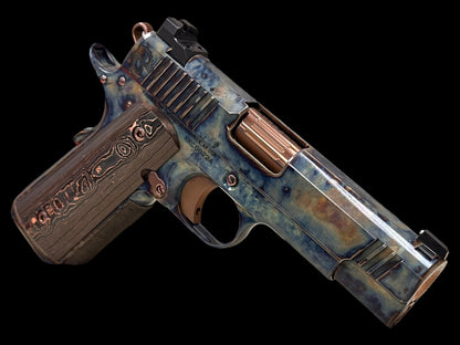 KINGS RIVER CUSTOM FCC 1911 COMMANDER FULL CASE HARDENED 9MM WITH MASTERPIECE